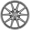 AMG 10 Spoke [205-18] Himalaya Grey with High Sheen Wheel Img 1