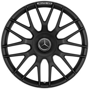 AMG Cross Spoke [205-20] Matt Black with High Sheen Rim Edge (Forged) Alloy Wheel - Sizes 20in