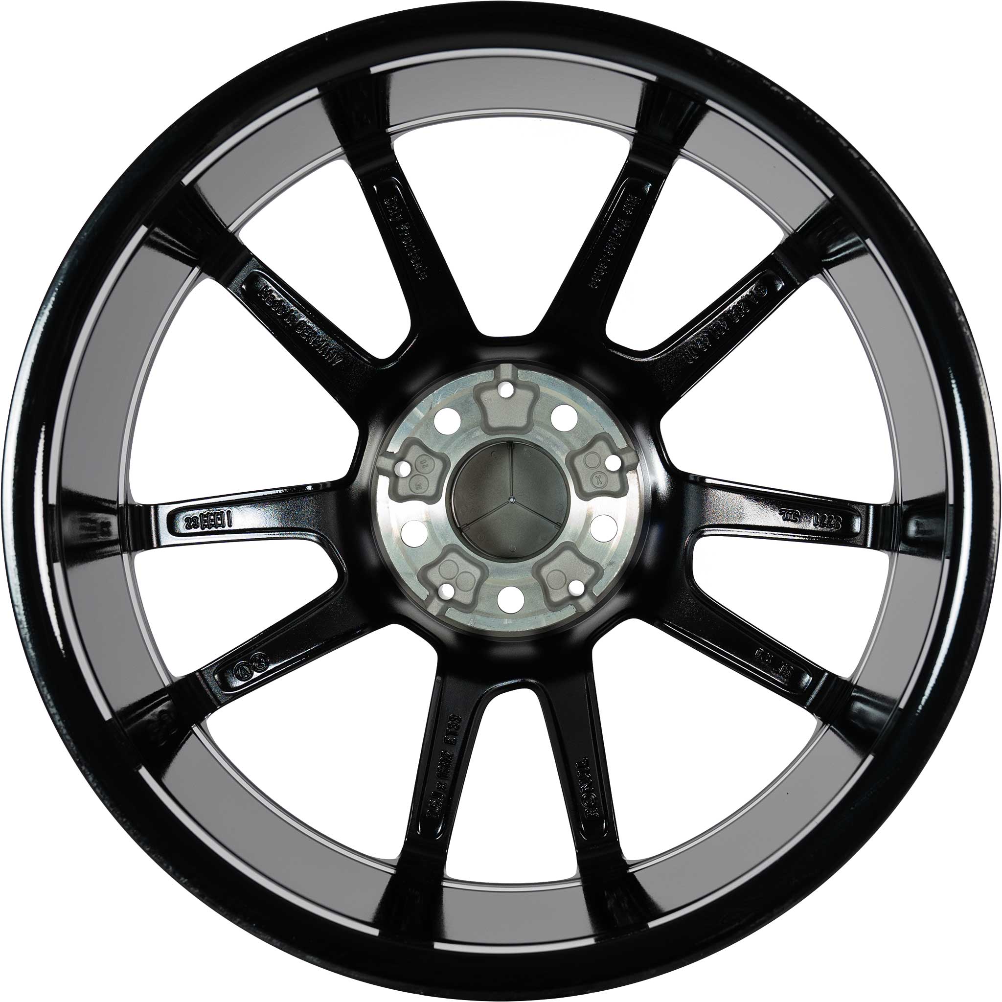 AMG 5 Twin Spoke [205-19] Gloss Black with High Sheen Alloy Wheel Product Image #3