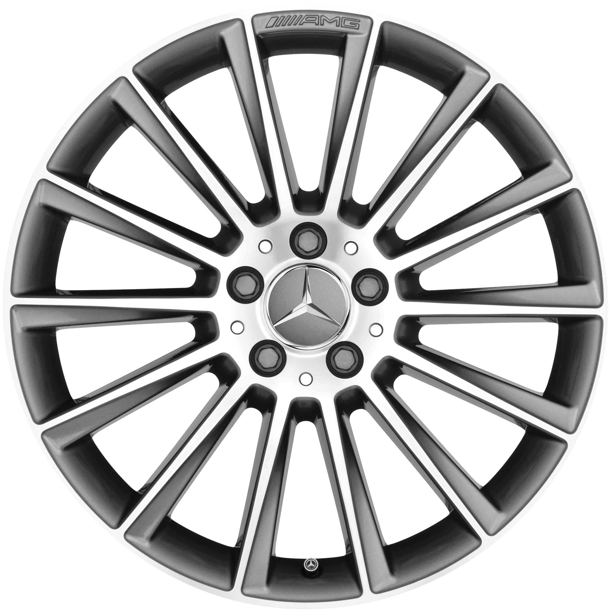 AMG 14 Spoke [205-19] Himalaya Grey with High Sheen Alloy Wheel Product Image #1