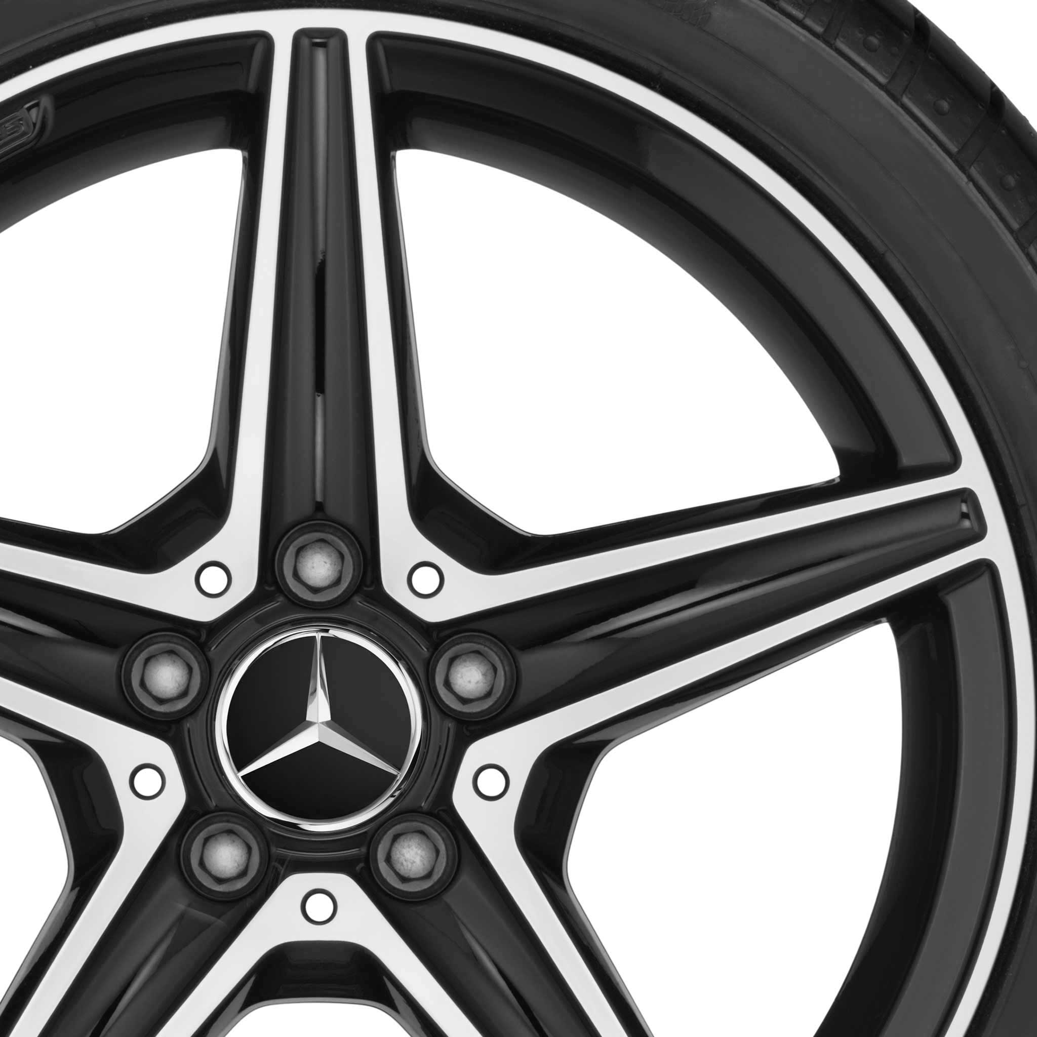 AMG 5 Spoke [205-18] Gloss Black with High Sheen Alloy Wheel Product Image #2