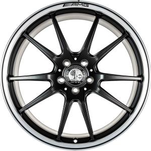 19" AMG 5 Twin Spoke [205-19] Matt Black with High Sheen Rim Edge (Forged) alloy wheel