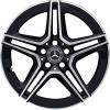 AMG 5 Twin Spoke [205-18] Gloss Black with High Sheen Wheel Img 1