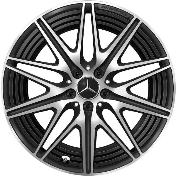 AMG 10 Double Spoke [206-20] Matt Black Alloy Wheel Product Image #1
