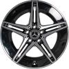 AMG 5 Twin Spoke [206-18] Gloss Back with High Sheen Wheel Img 1