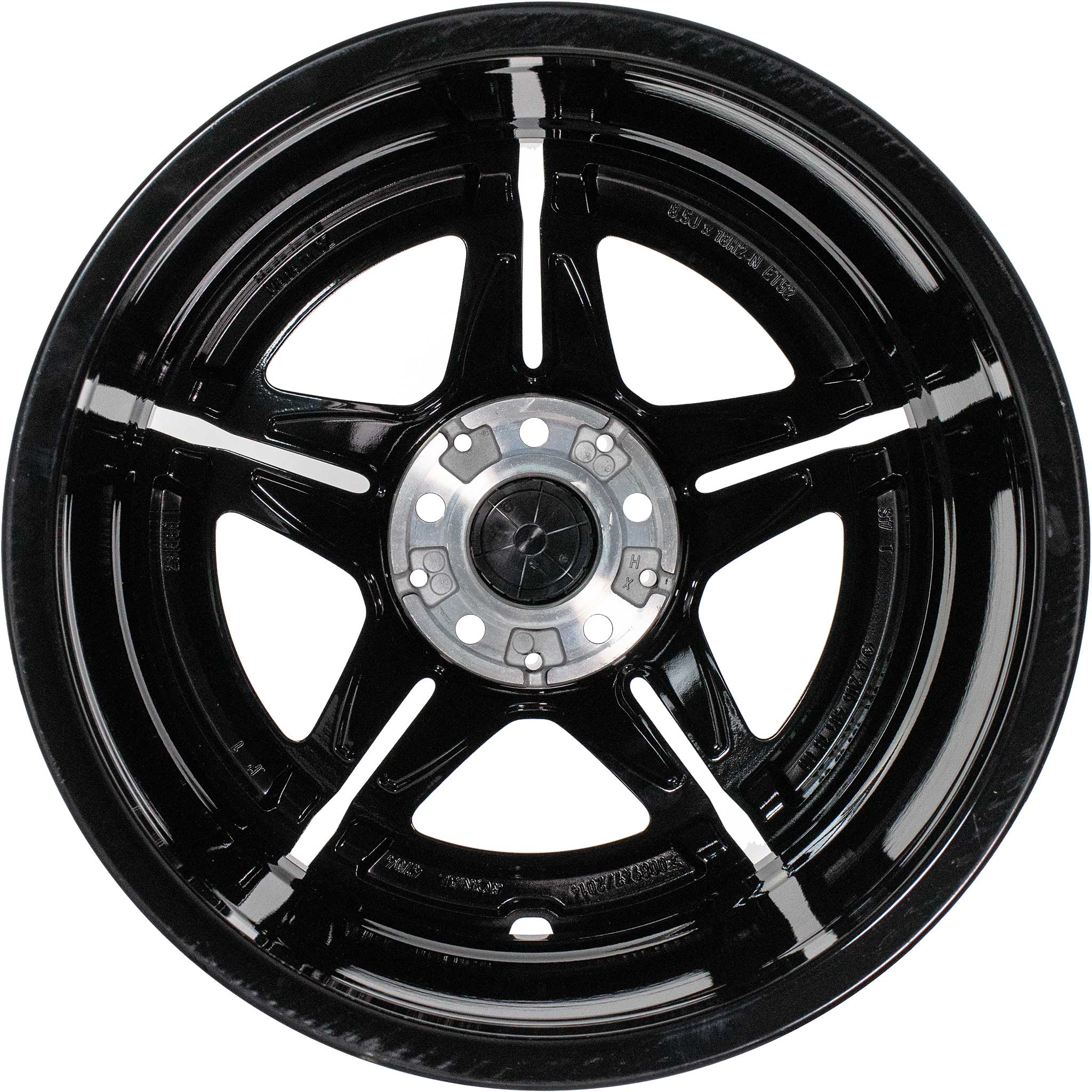AMG 5 Twin Spoke [206-18] Gloss Back with High Sheen Alloy Wheel Product Image #3
