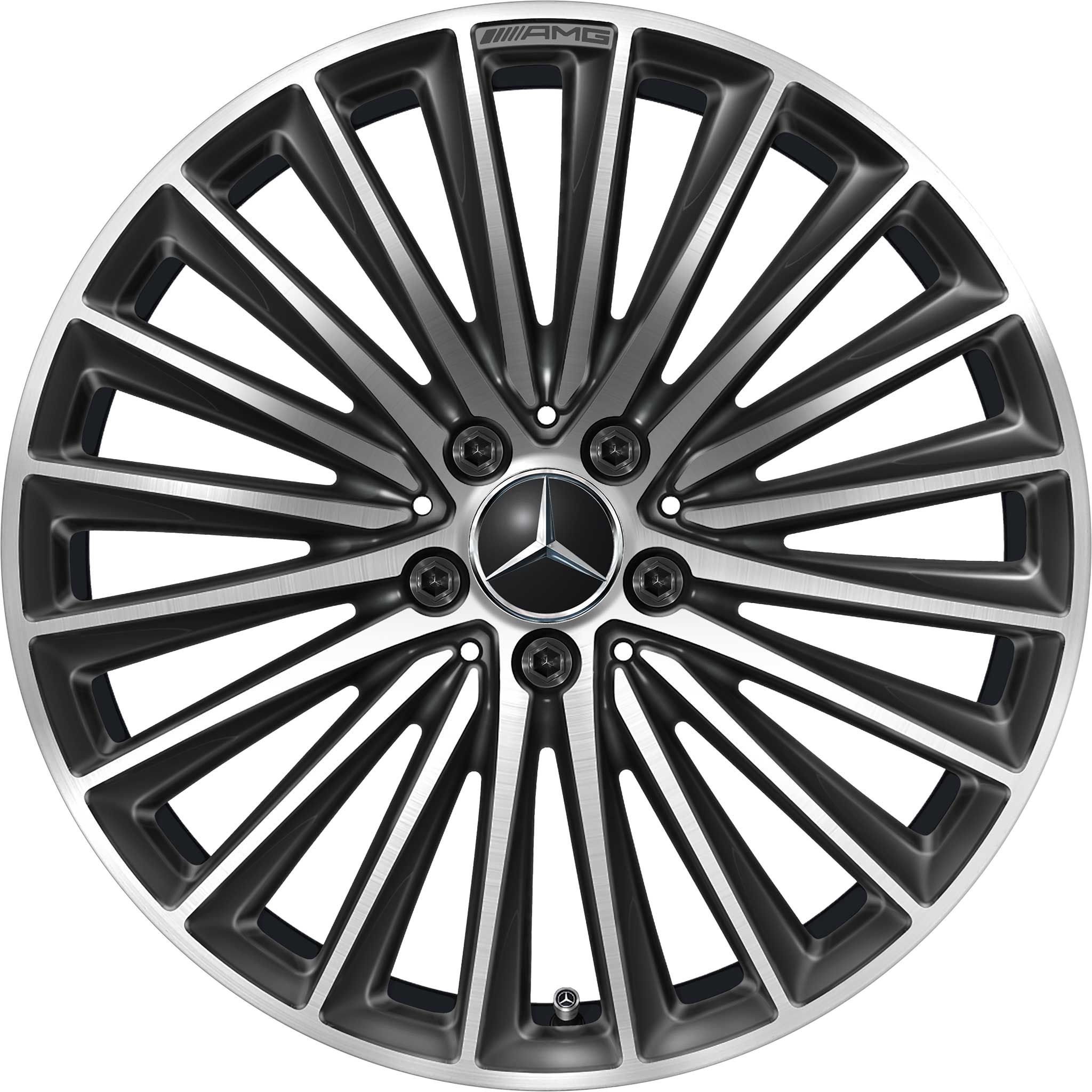 AMG Multispoke [206-19] Gloss Back with High Sheen Alloy Wheel Product Image #1