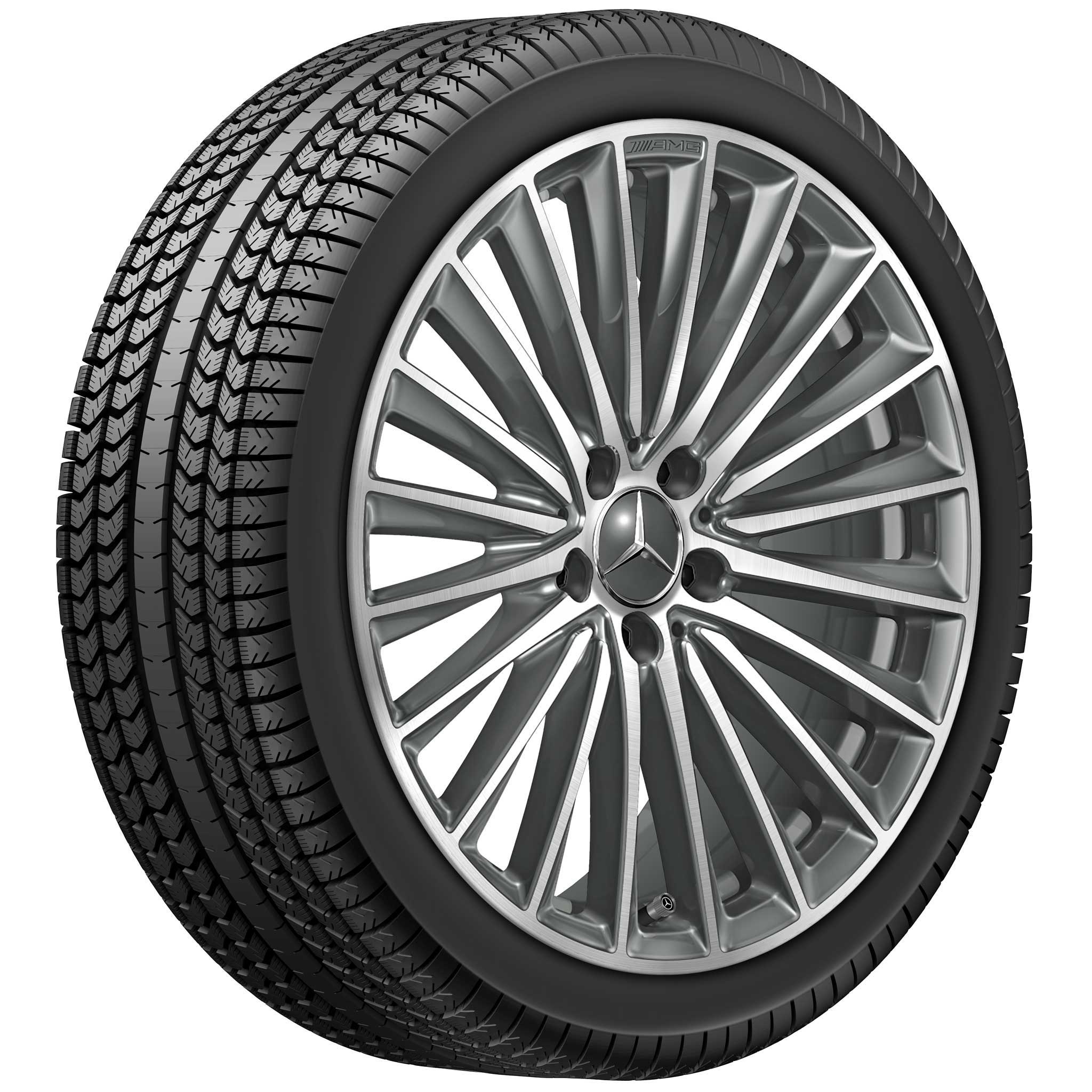 AMG Multispoke [206-19] Himalaya Grey with High Sheen Alloy Wheel Product Image #2