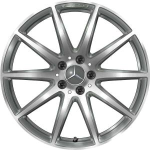 AMG 10 Spoke [206-19] Himalaya Grey with High Sheen Alloy Wheel - Sizes 19in