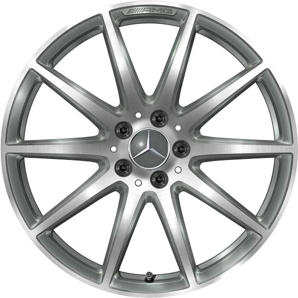 AMG 10 Spoke [206-19] Himalaya Grey with High Sheen Alloy Wheel Product Image #1