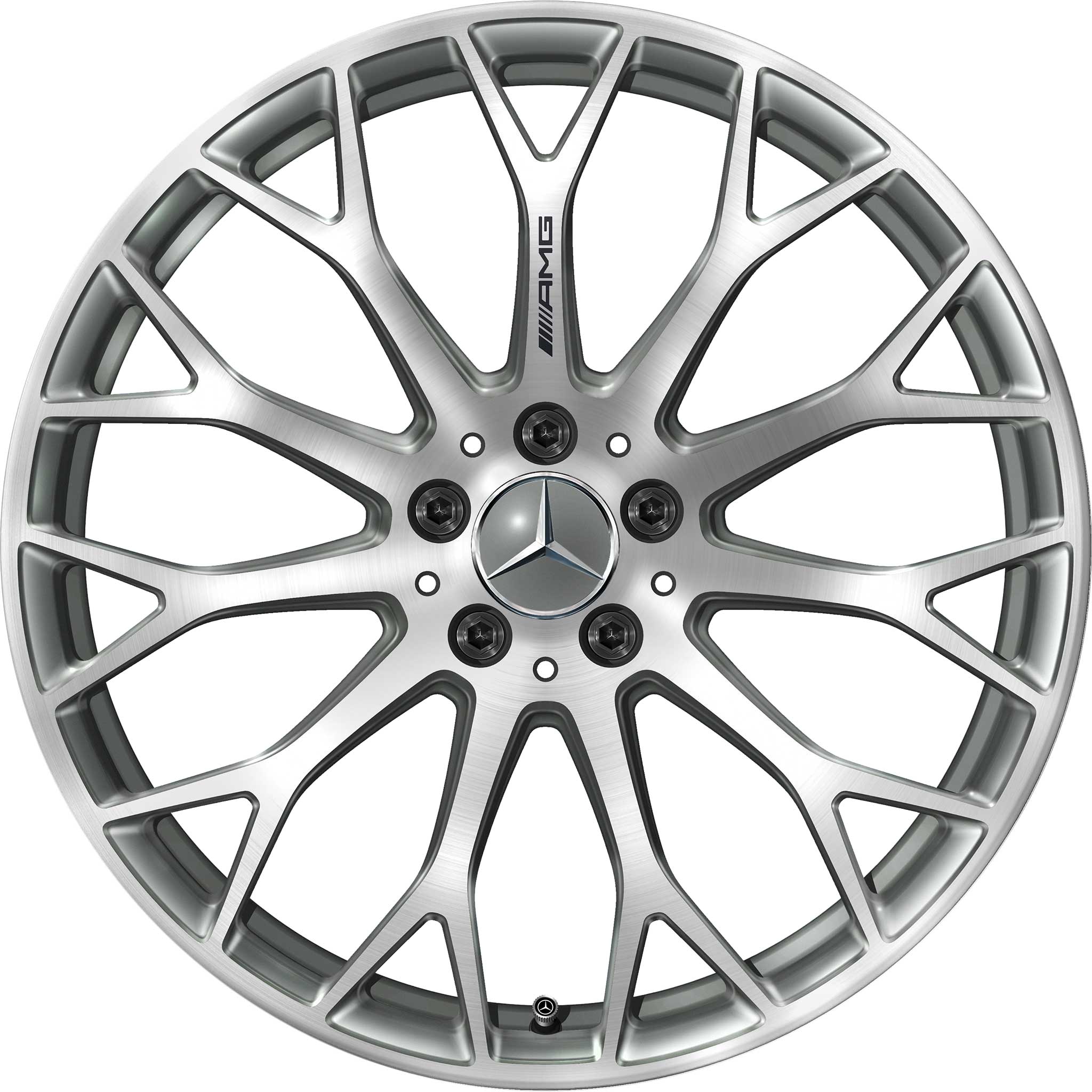 AMG Cross Spoke [206-20] Himalaya Grey with High Sheen Alloy Wheel Product Image #1
