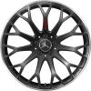 AMG Cross Spoke [206-20] Matt Black with High Sheen Rim Edge Wheel Img 1