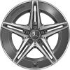 Mercedes 5 Twin Spoke [206-18] Tantalite Grey with High Sheen Wheel Img 1