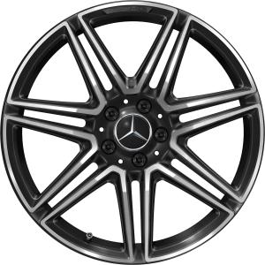 19" Mercedes 7 Twin Spoke [206-19] Gloss Back with High Sheen alloy wheel