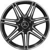 Mercedes 7 Twin Spoke [206-19] Gloss Back with High Sheen Wheel Img 1