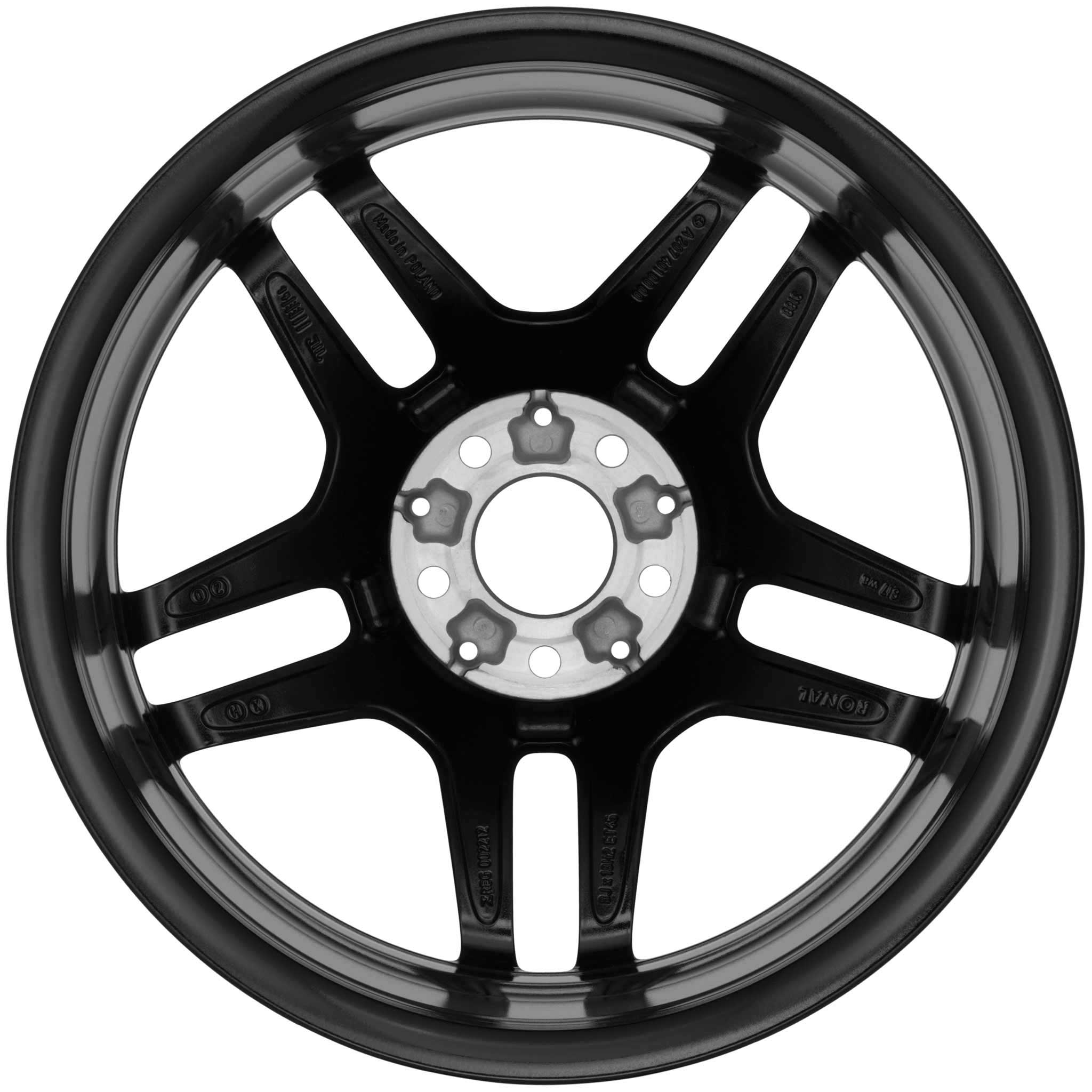 AMG 5 Twin Spoke [207-18] Gloss Black with High Sheen Alloy Wheel Product Image #2