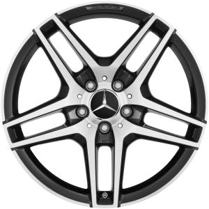 18" AMG 5 Twin Spoke [212-18] Gloss Black with High Sheen alloy wheel