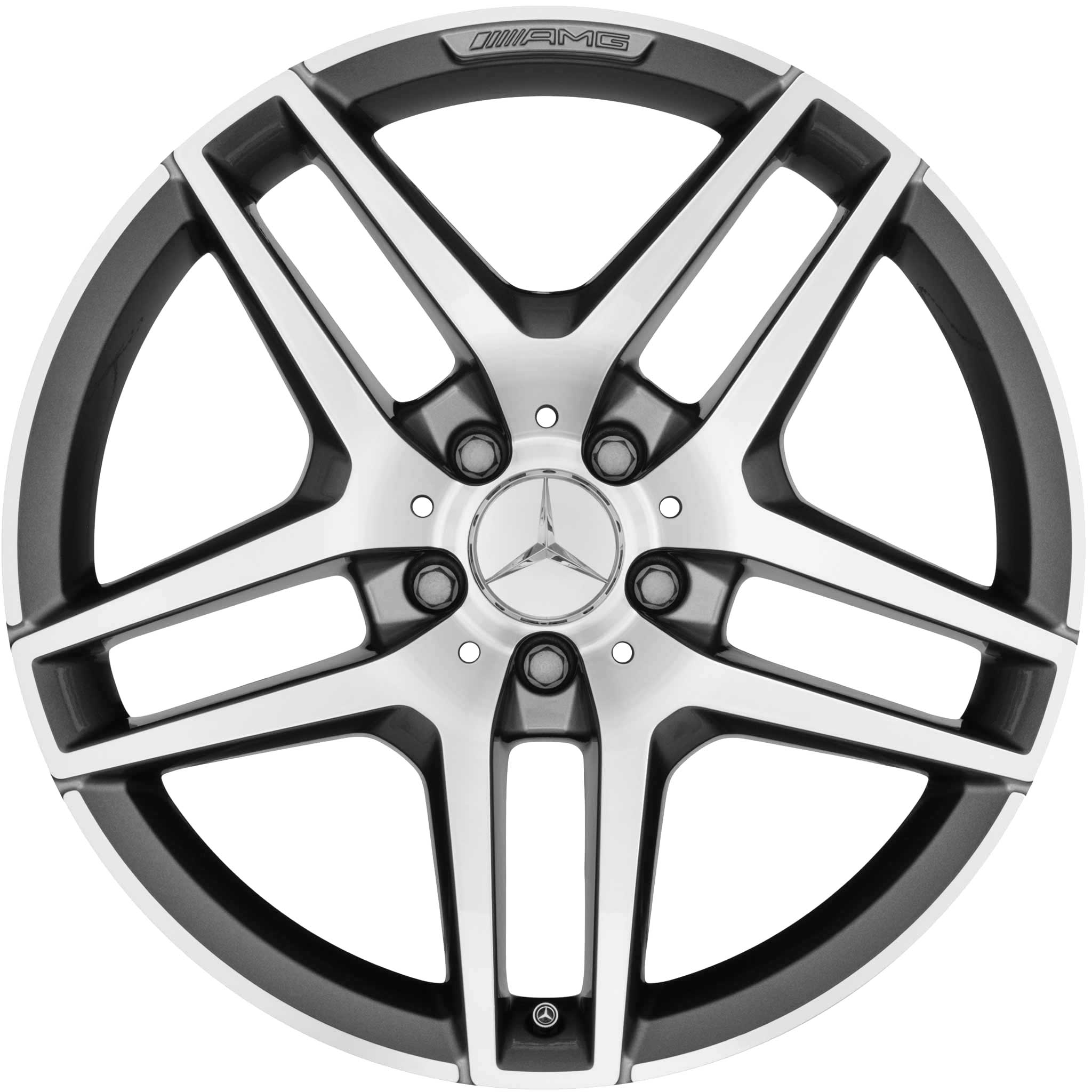 AMG 5 Twin Spoke [212-18] Himalaya Grey with High Sheen Alloy Wheel Product Image #1