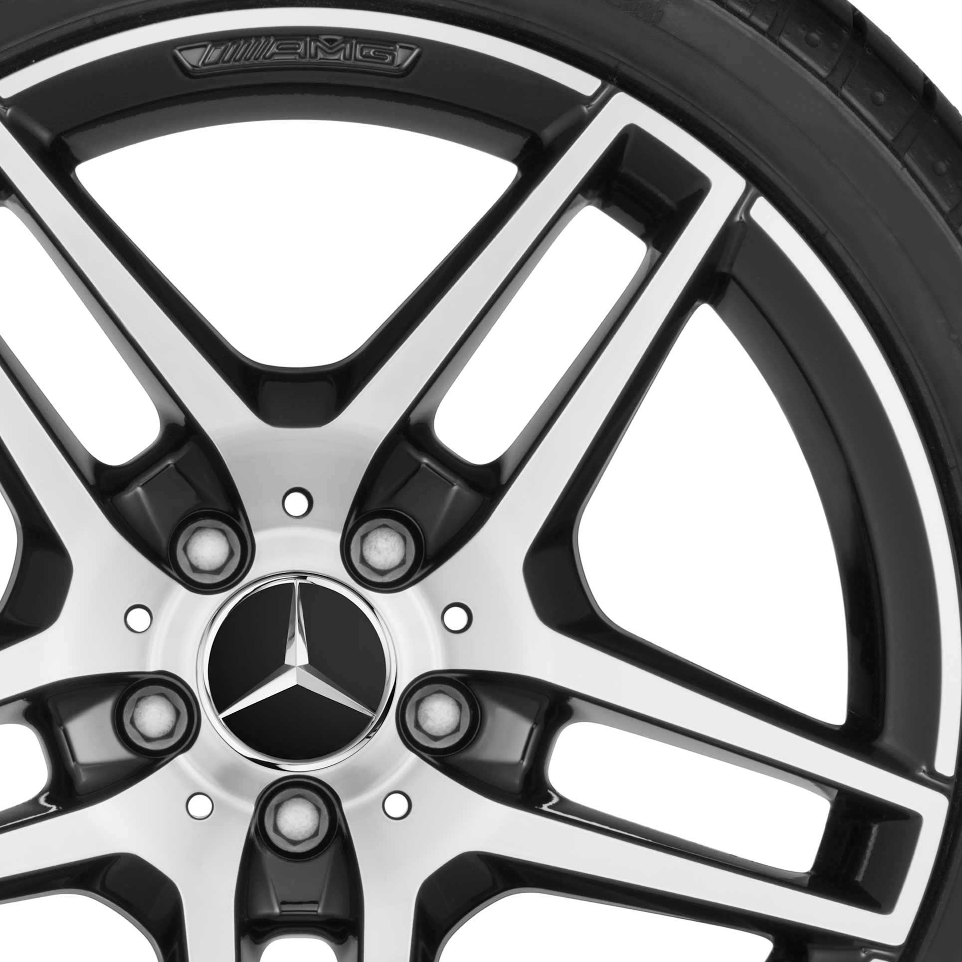 AMG 5 Twin Spoke [212-18] Gloss Black with High Sheen Alloy Wheel Product Image #2