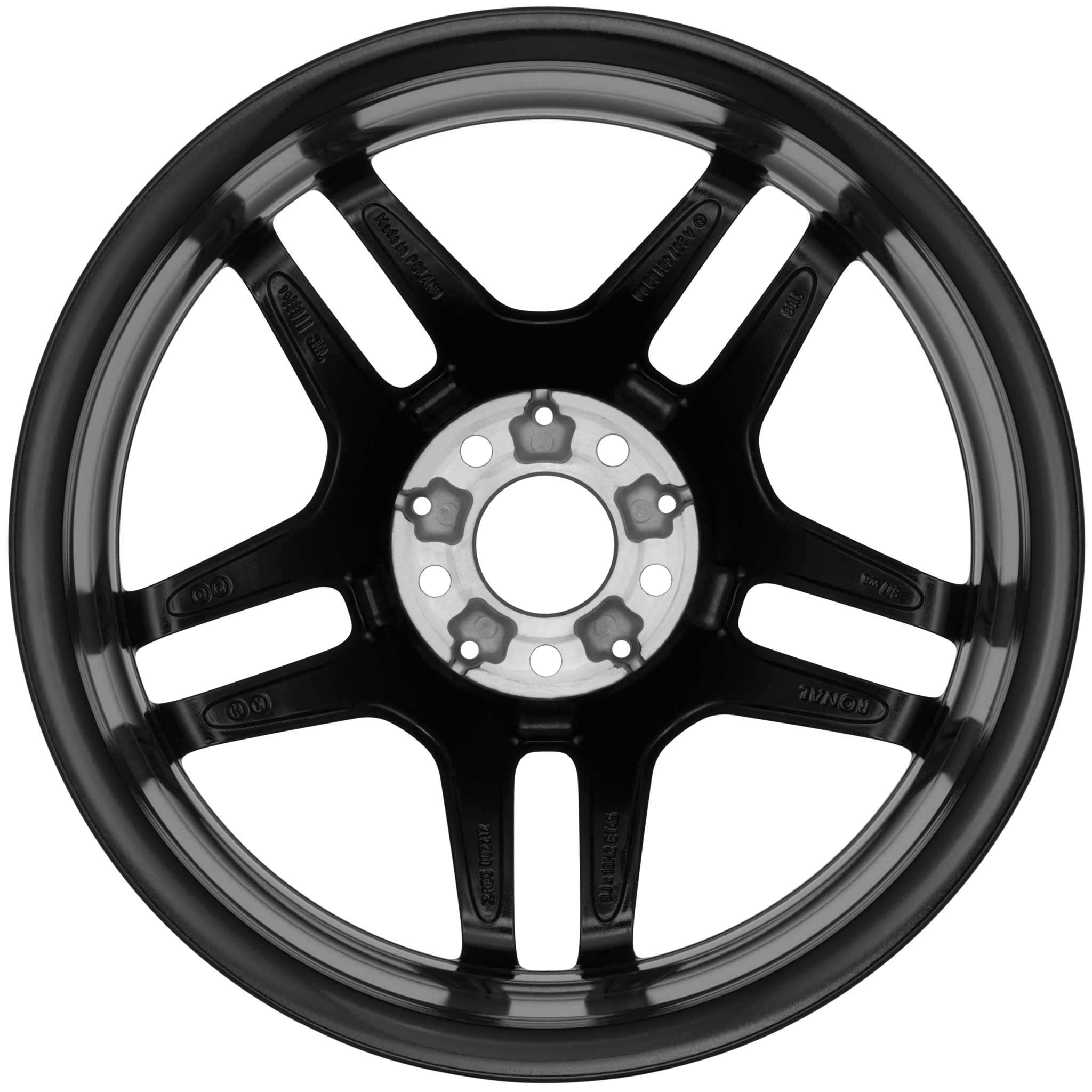 AMG 5 Twin Spoke [212-18] Gloss Black with High Sheen Alloy Wheel Product Image #3