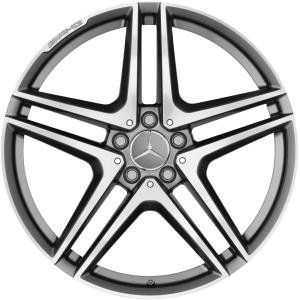 19" AMG 5 Twin Spoke [212-19] Himalaya Grey with High Sheen alloy wheel