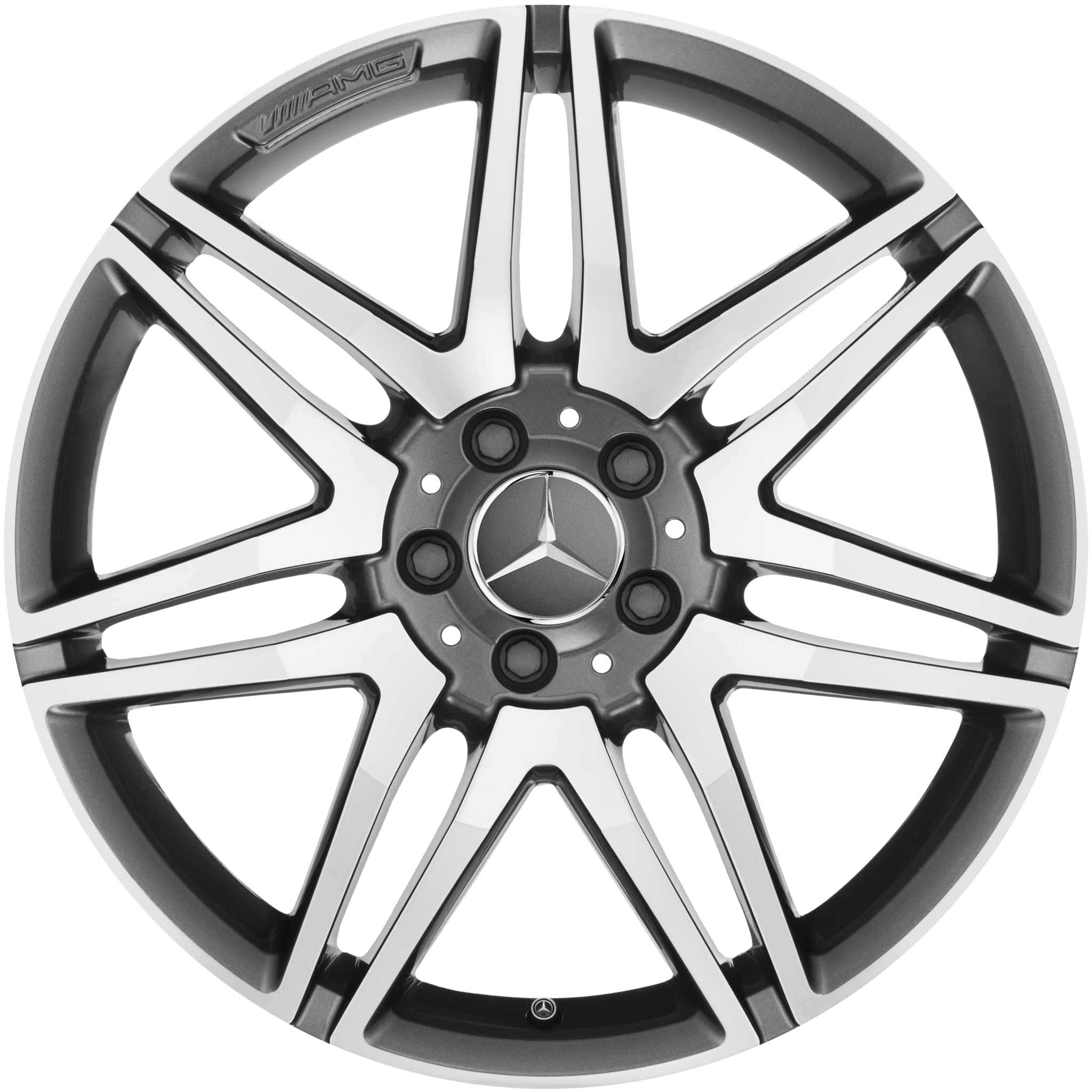 AMG 7 Twin Spoke [212-19] Himalaya Grey with High Sheen Alloy Wheel Product Image #1