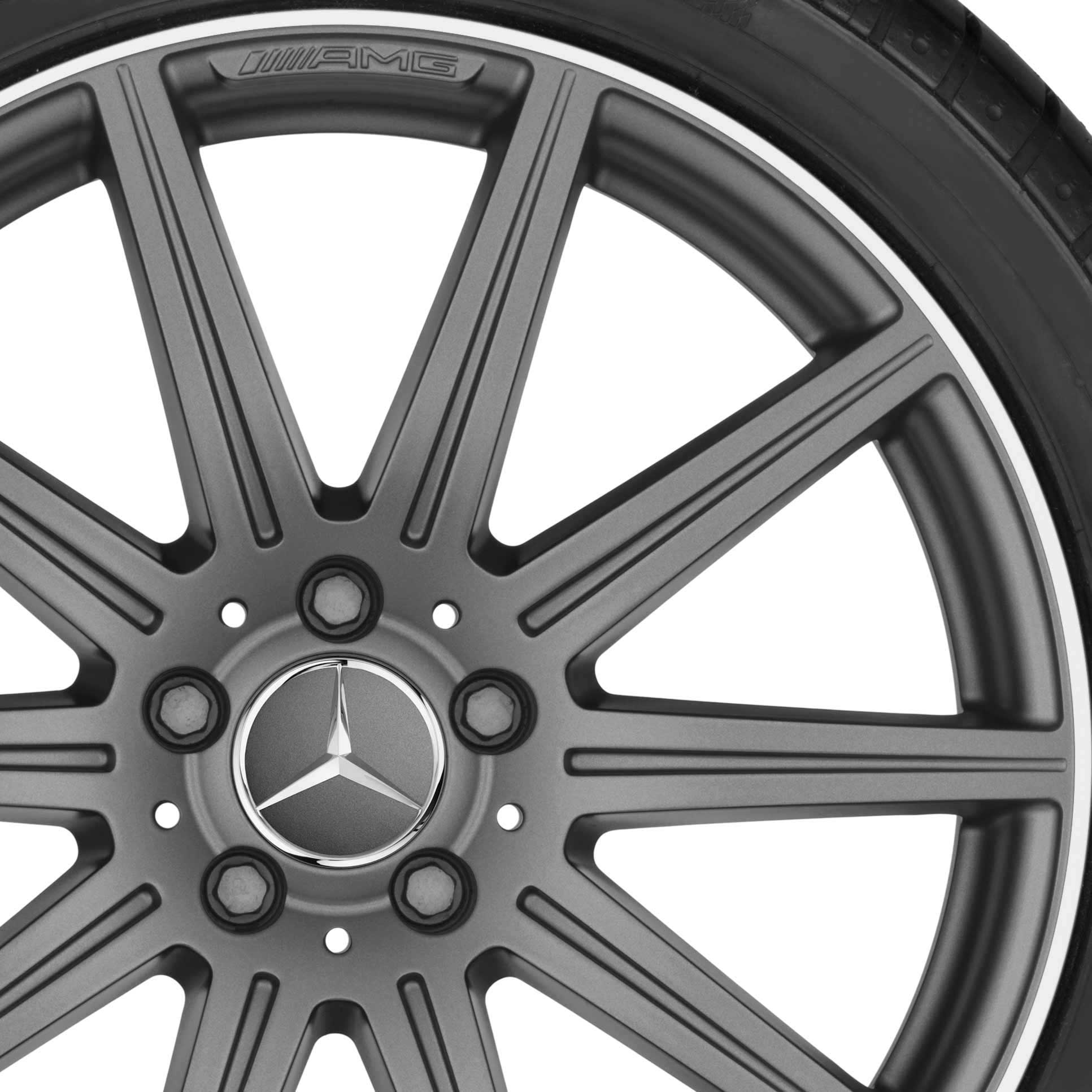 AMG 10 Spoke [212-19] Matt Himalaya Grey with High Sheen Rim Edge Alloy Wheel Product Image #2
