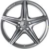 AMG 5 Spoke [213-18] Himalaya Grey with High Sheen Wheel Img 1