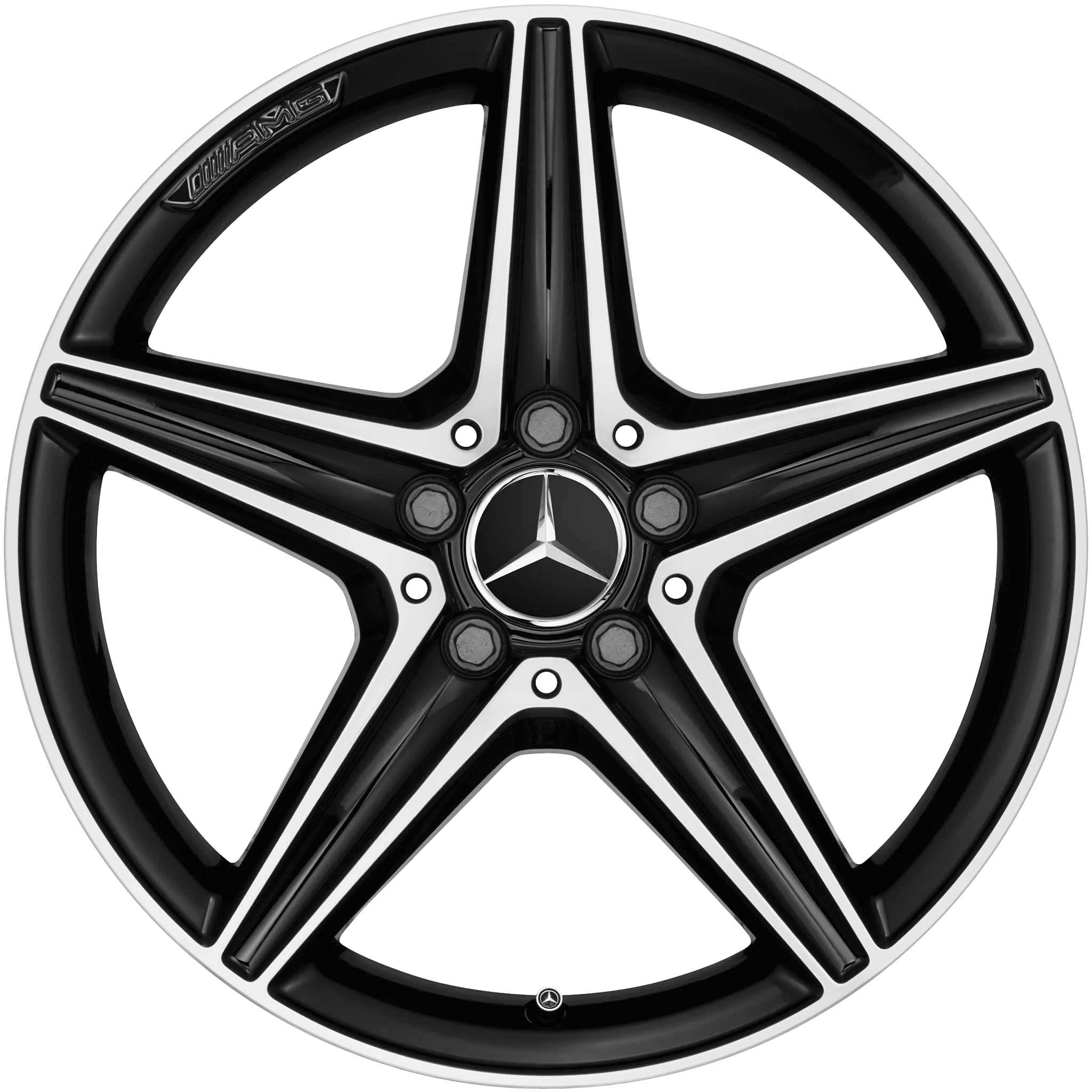 AMG 5 Spoke [213-18] Gloss Black with High Sheen Alloy Wheel Product Image #1
