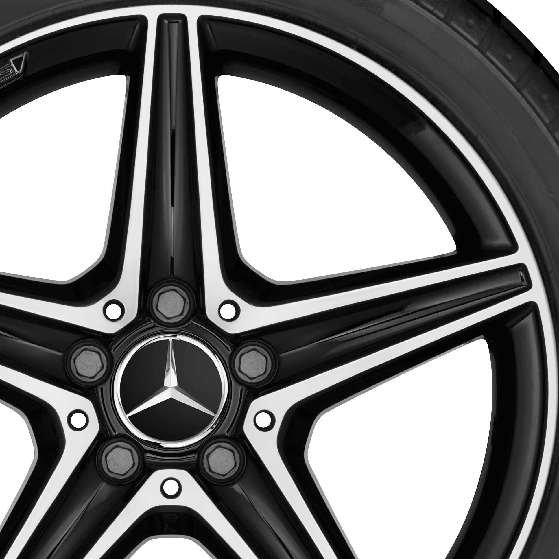 AMG 5 Spoke [213-18] Gloss Black with High Sheen Alloy Wheel Product Image #2
