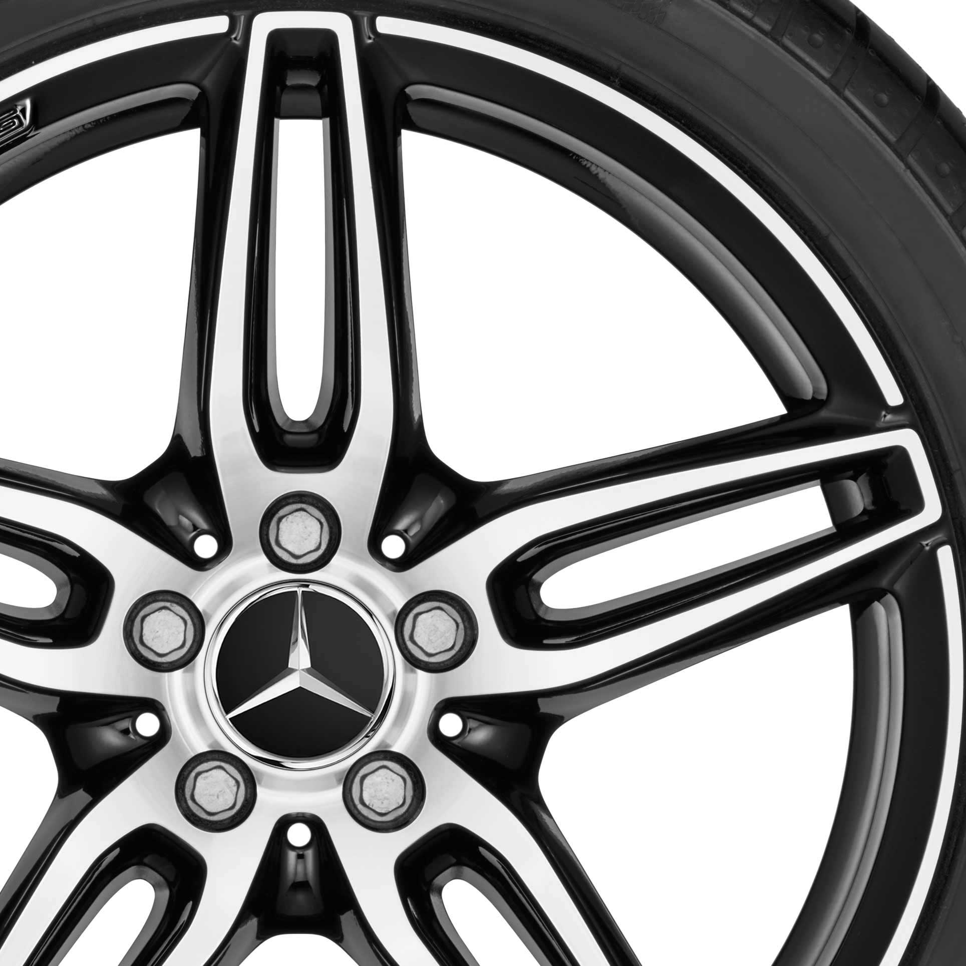 AMG 5 Twin Spoke [213-19] Gloss Black with High Sheen Alloy Wheel Product Image #2