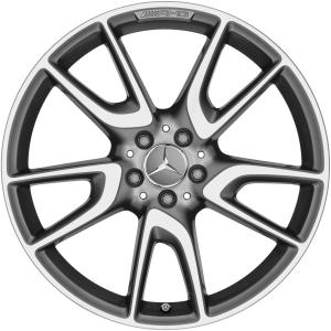 AMG 5 Twin Spoke [213-20] Himalaya Grey with High Sheen Alloy Wheel - Sizes 20in