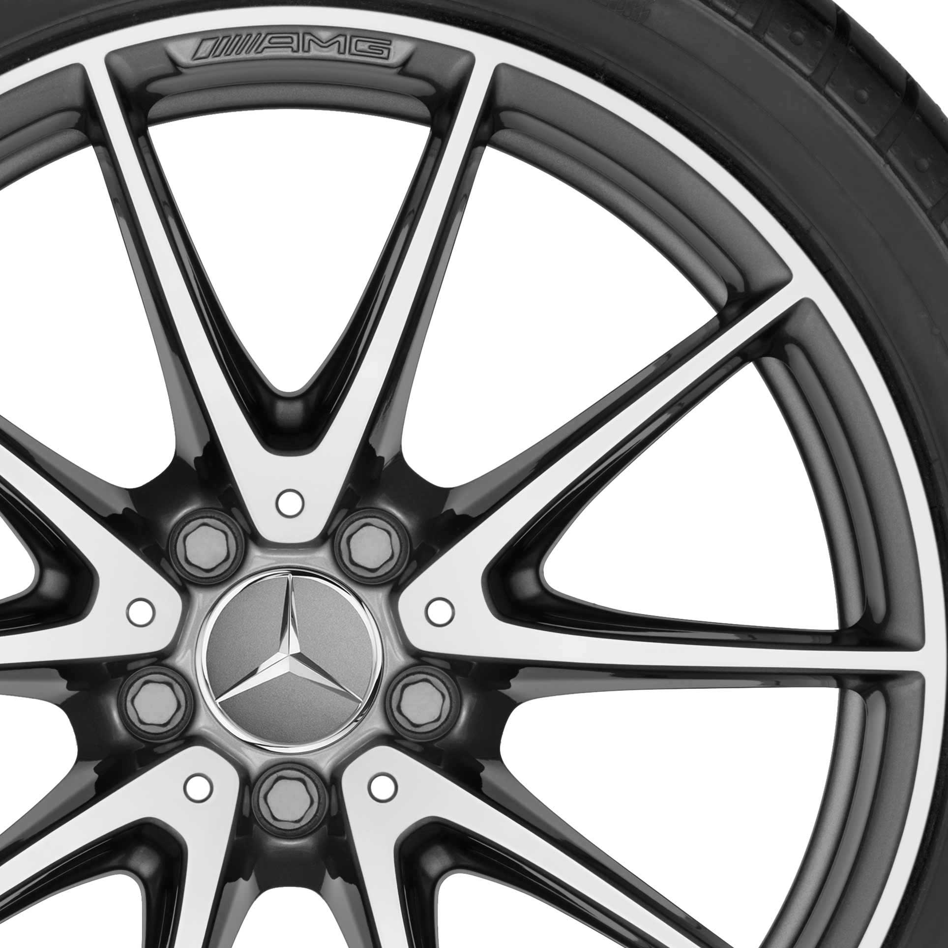 Mercedes 10 Spoke [213-19] Himalaya Grey with High Sheen Alloy Wheel Product Image #2