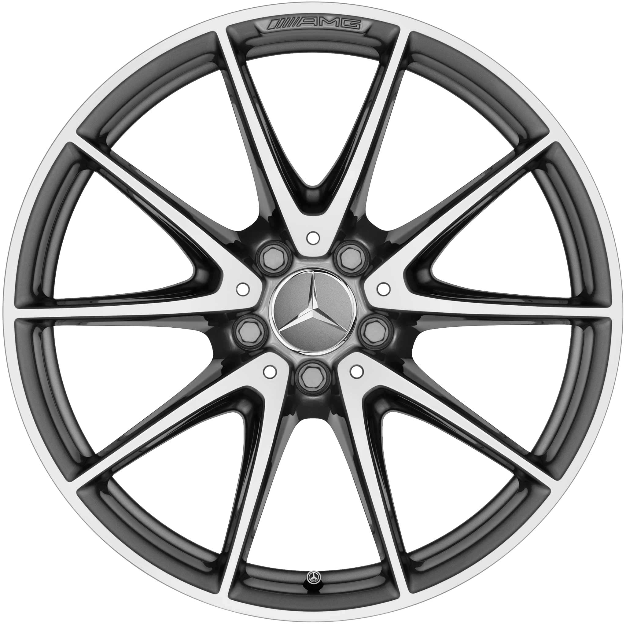 Mercedes 10 Spoke [213-19] Himalaya Grey with High Sheen Alloy Wheel Product Image #1