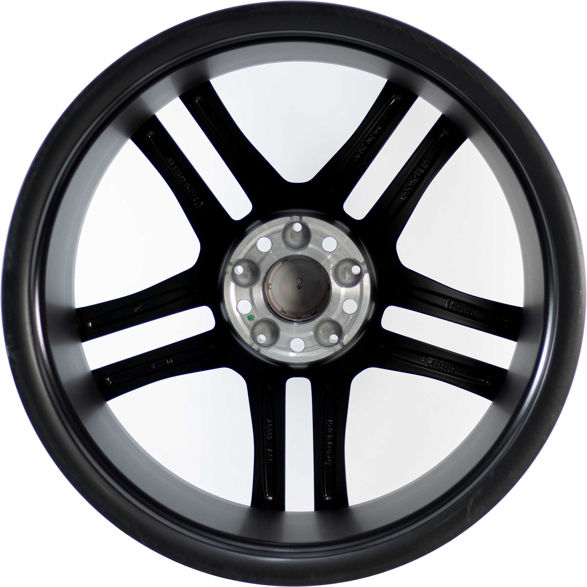 Mercedes 5 Twin Spoke [213-20] Matt Black with High Sheen Alloy Wheel Product Image #4