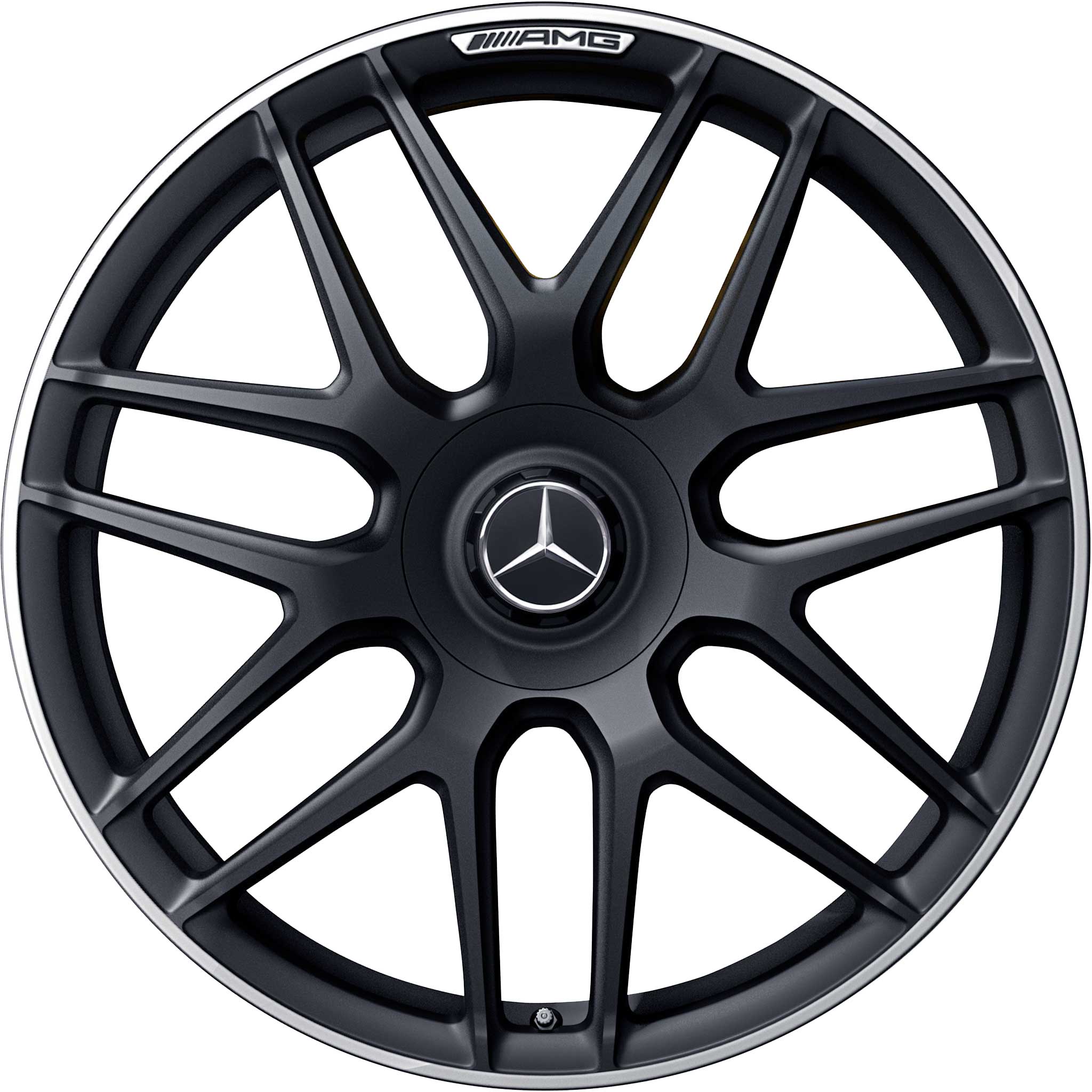 Mercedes Cross Spoke [213-20] Matt Black with High Sheen Rim Edge (Forged) Alloy Wheel Product Image #1
