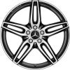 Mercedes 5 Twin Spoke [213-19] Gloss Back with High Sheen Wheel Img 1