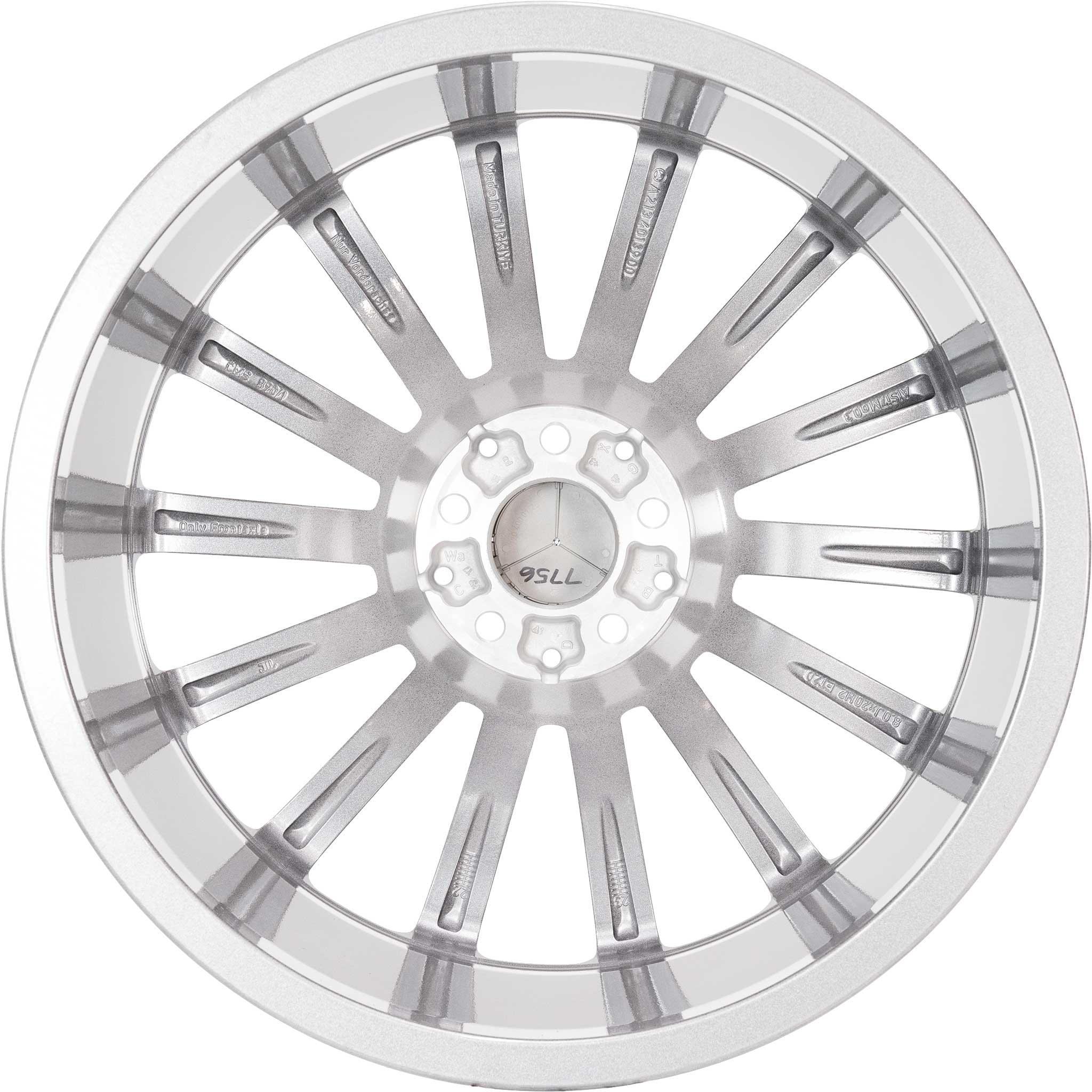 AMG Multispoke [213-20] Himalaya Grey with High Sheen Alloy Wheel Product Image #3