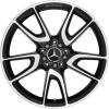Mercedes 5 Twin Spoke [213-20] Gloss Back with High Sheen Wheel Img 1
