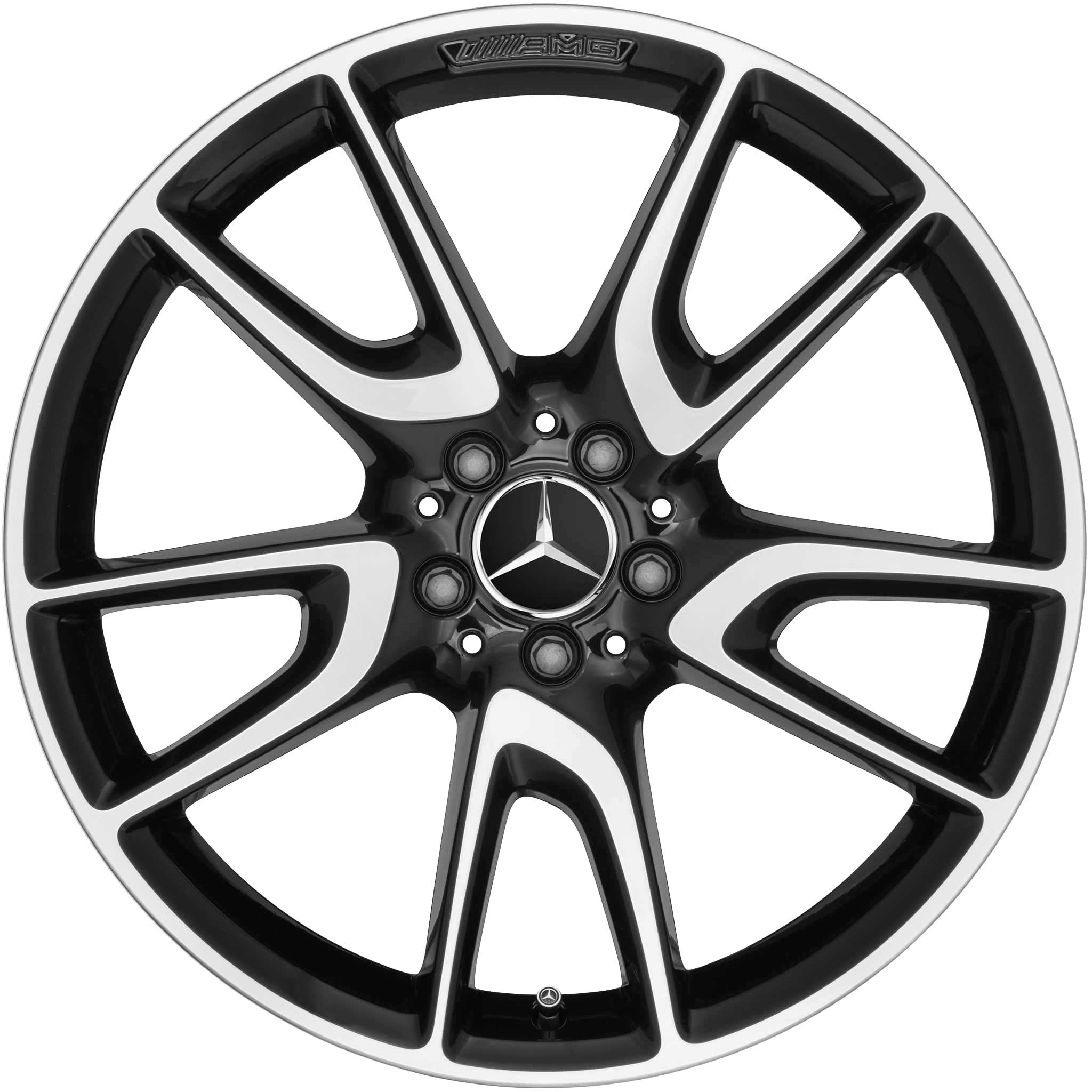 Mercedes 5 Twin Spoke [213-20] Gloss Back with High Sheen Alloy Wheel Product Image #1