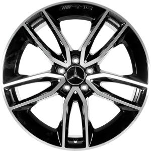 AMG 5 Double Spoke [213-20] Gloss Back with High Sheen Alloy Wheel - Sizes 20in