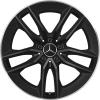 Mercedes 5 Double Spoke [213-20] Matt Black with High Sheen Rim Edge Wheel Img 1
