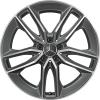 Mercedes 5 Double Spoke [213-20] Tantalite Grey with High Sheen Wheel Img 1
