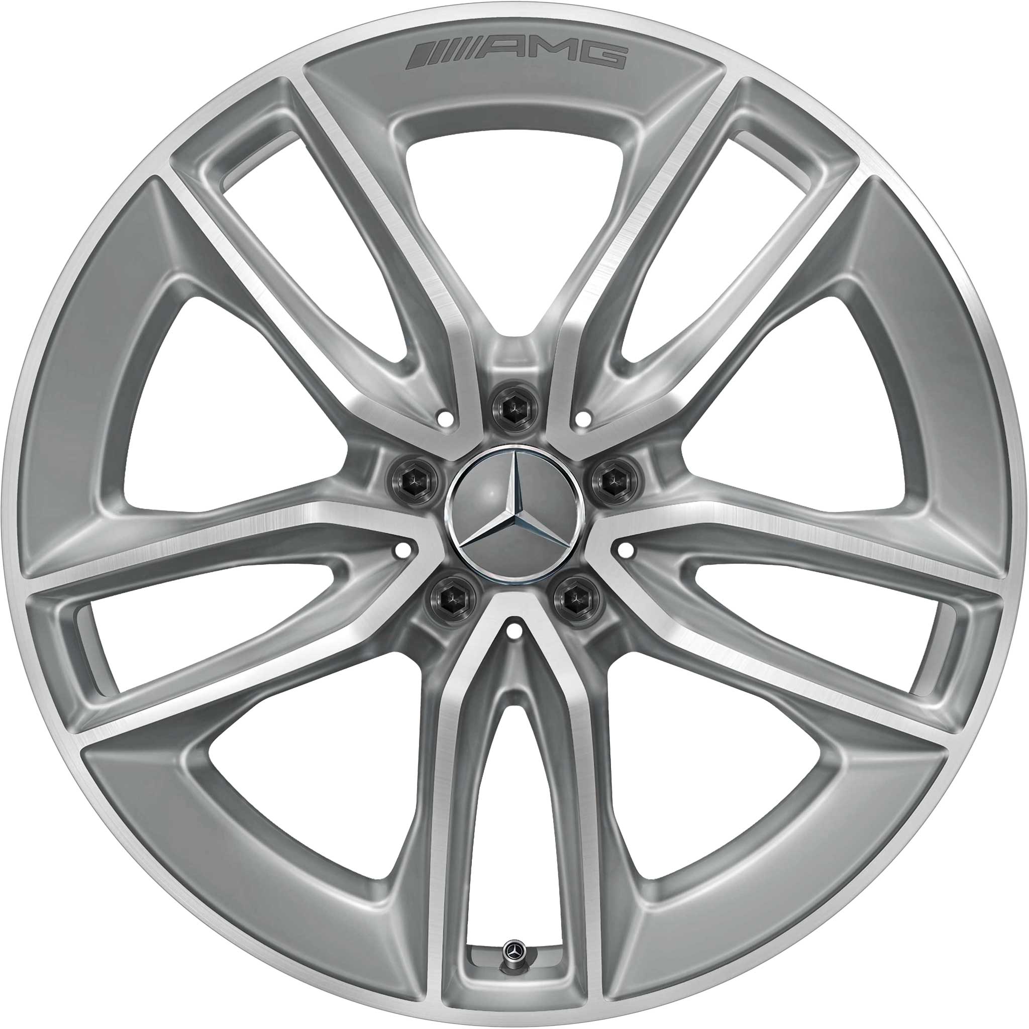 Mercedes 5 Double Spoke [213-20] Tremolite Metallic with High Sheen Alloy Wheel Product Image #1