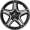 AMG 5 Double Spoke [213-18] Gloss Back with High Sheen Wheel Img 1