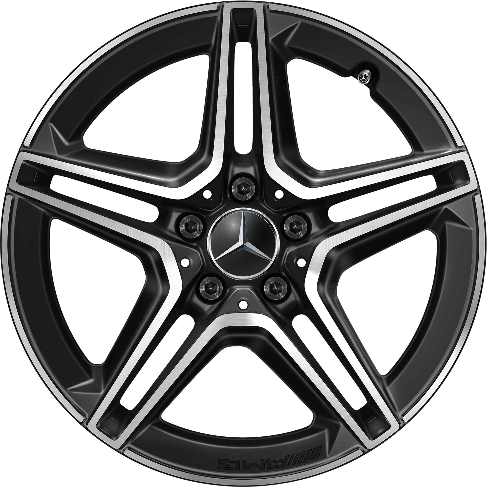 AMG 5 Double Spoke [213-18] Gloss Back with High Sheen Alloy Wheel Product Image #1
