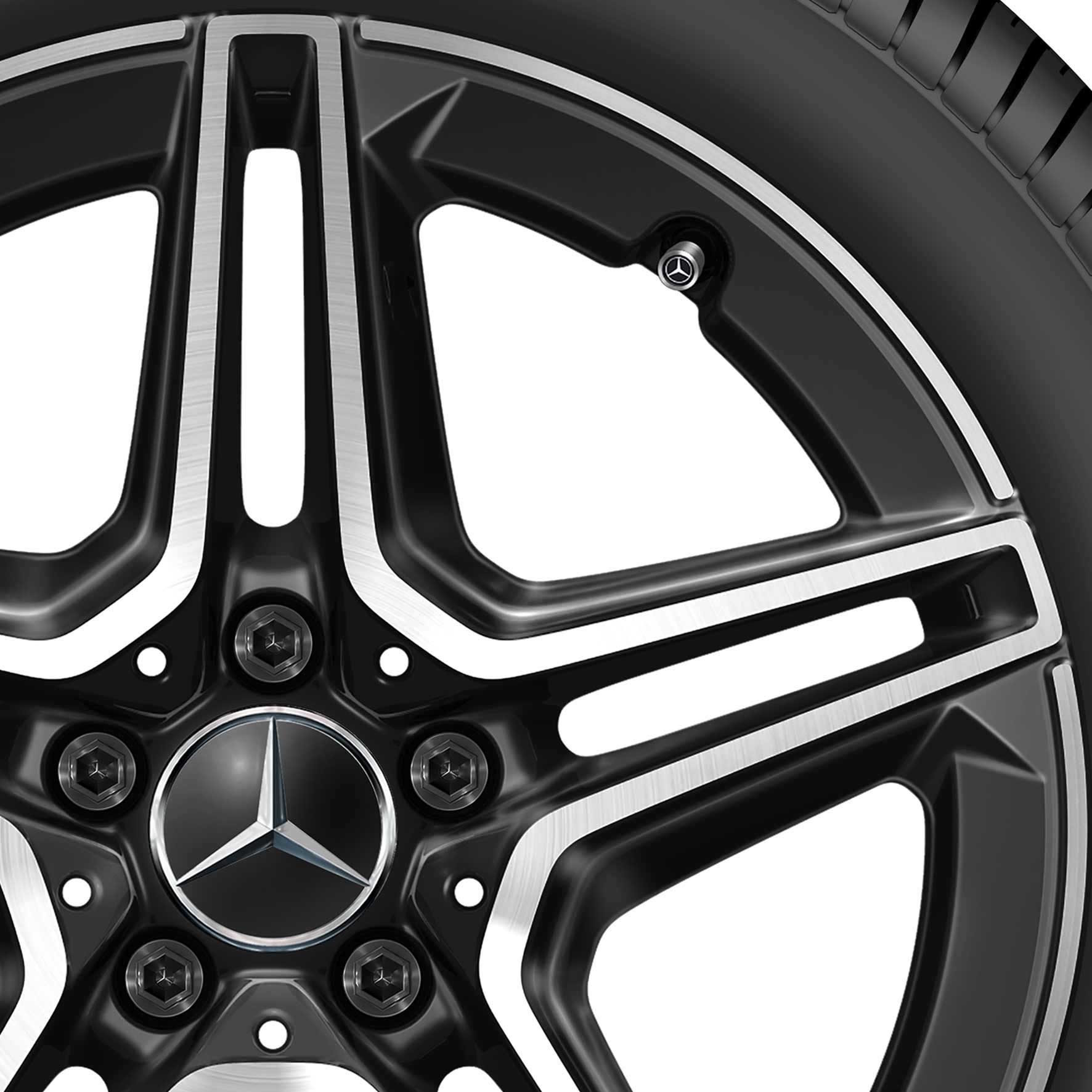 AMG 5 Double Spoke [213-18] Gloss Back with High Sheen Alloy Wheel Product Image #2