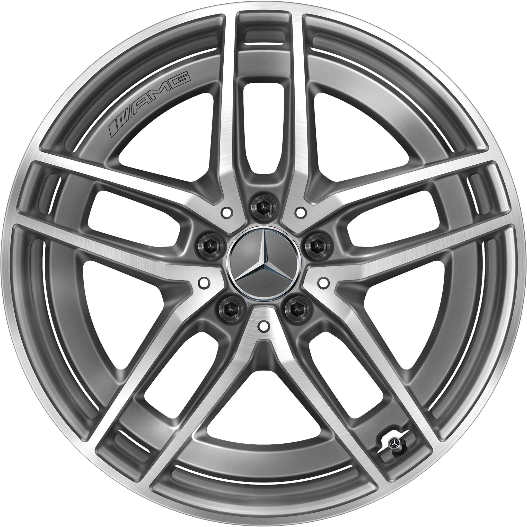 AMG 5 Double Spoke [213-19] Tantalite Grey with High Sheen Alloy Wheel Product Image #1
