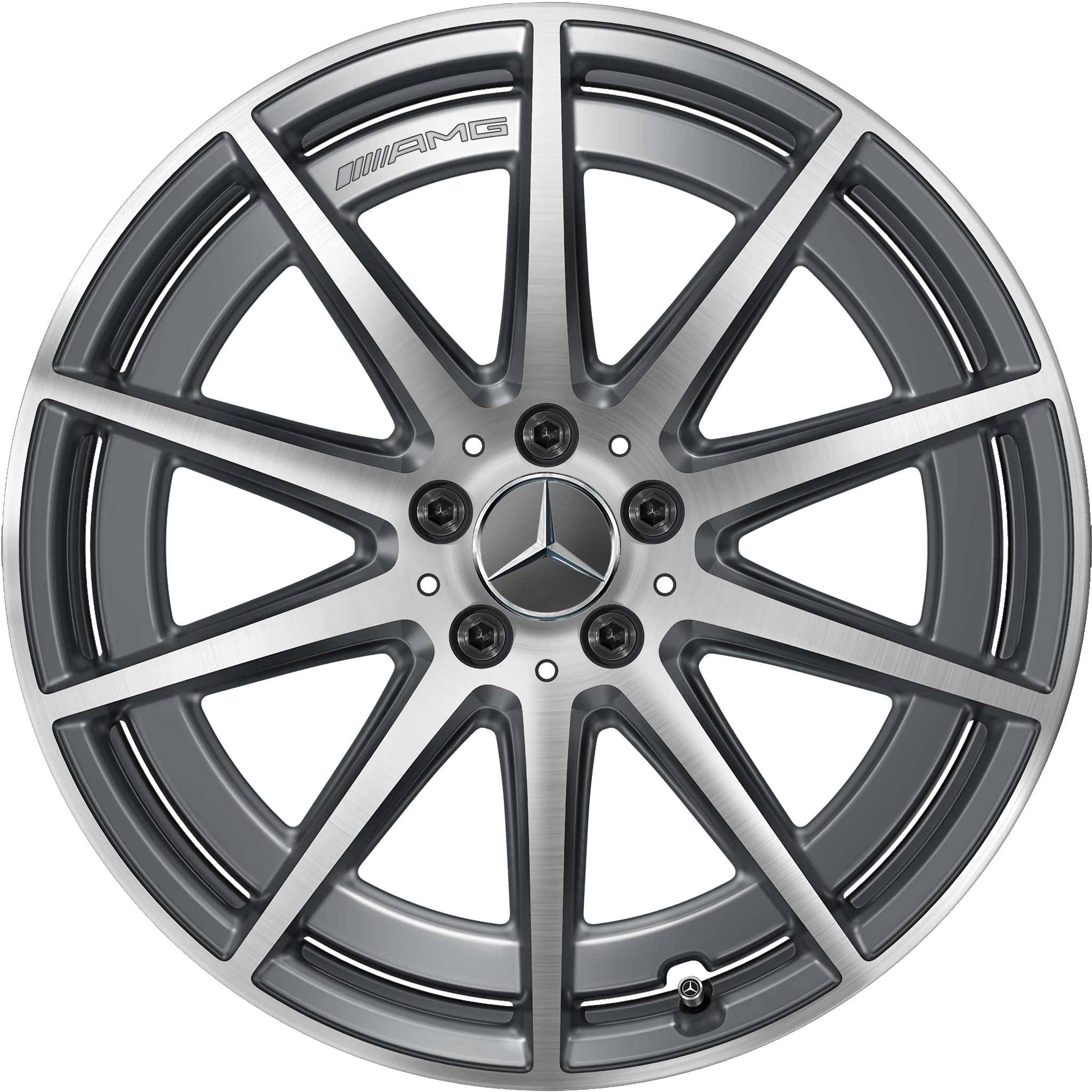 AMG 10 Spoke [213-19] Tantalite Grey with High Sheen Alloy Wheel Product Image #1