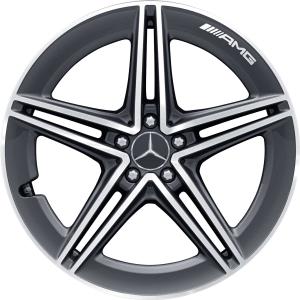 AMG 5 Double Spoke [213-20] Tantalite Grey with High Sheen Alloy Wheel - Sizes 20in